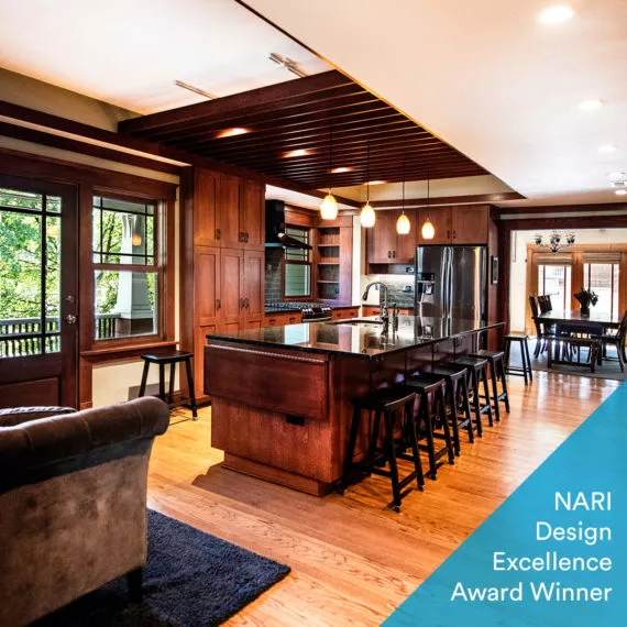 expansive kitchen remodel with award winning label