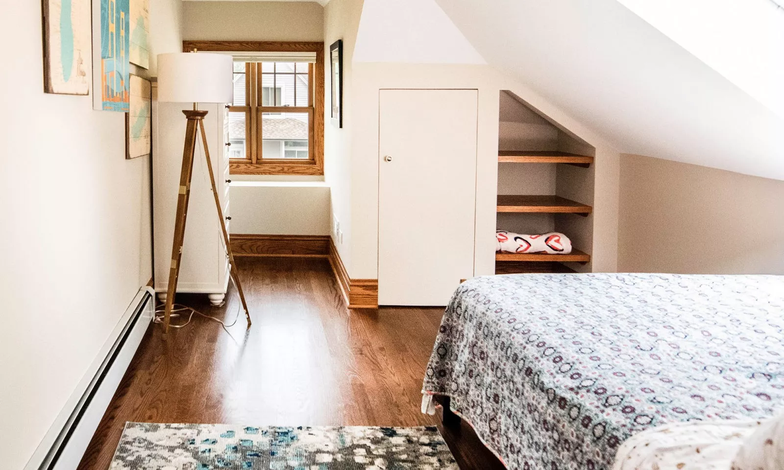 built-in storage closet in roof at brookfield illinois dormer addition