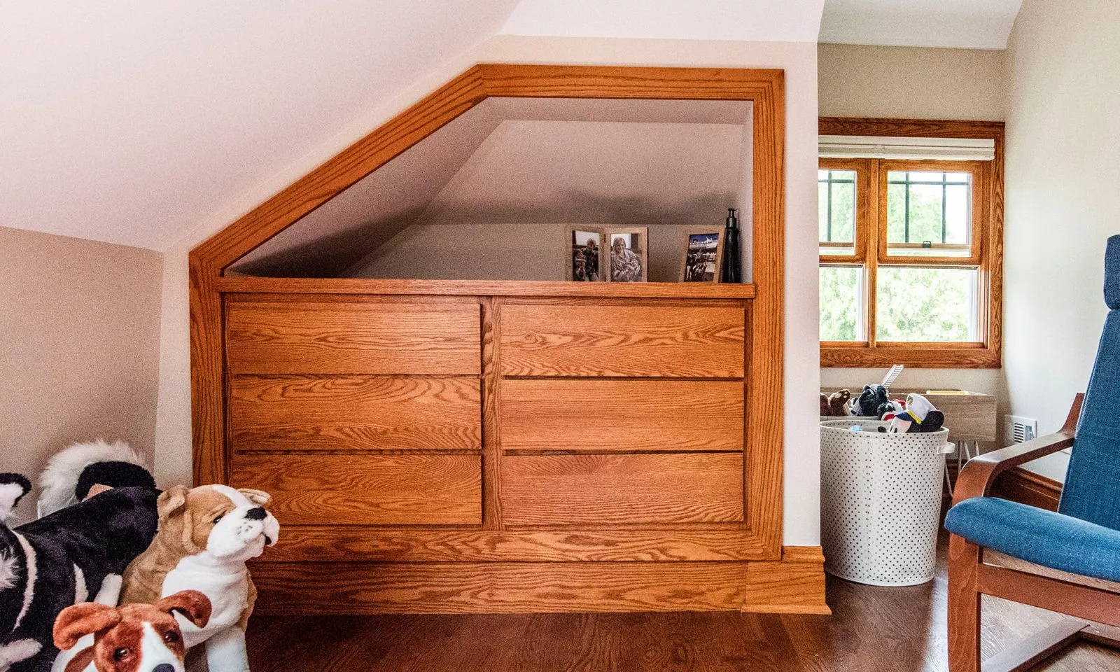 built-in dresser in brookfield illinois dormer addition