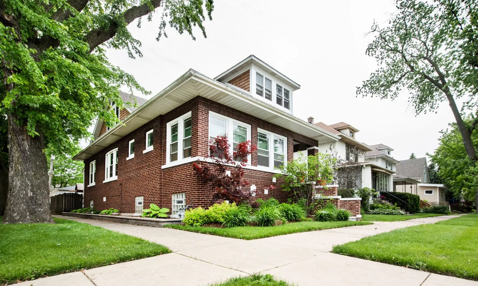 front of brookfield illinois dormer addition