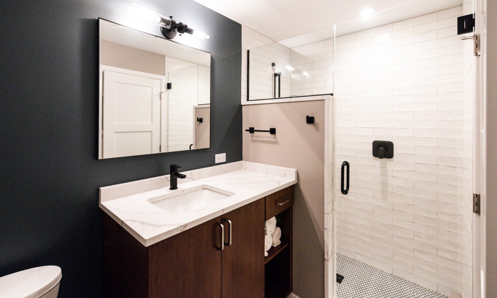 modern hinsdale bathroom remodel