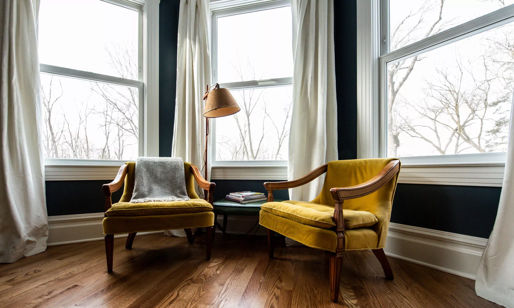 vintage furniture in bedroom addition