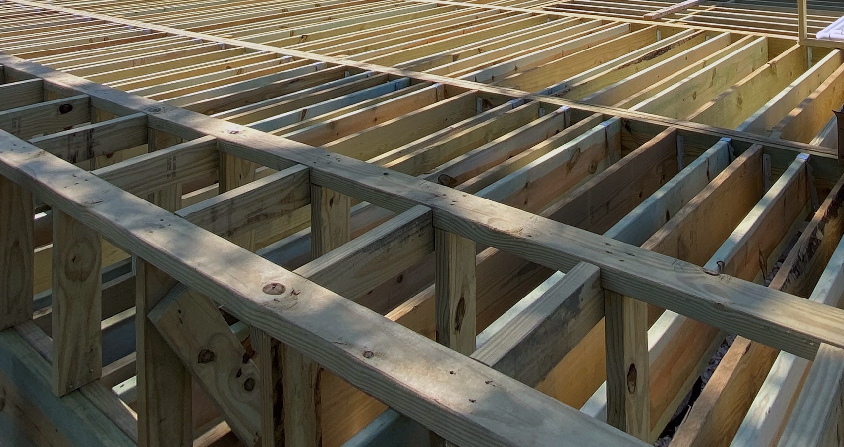 wood deck framing