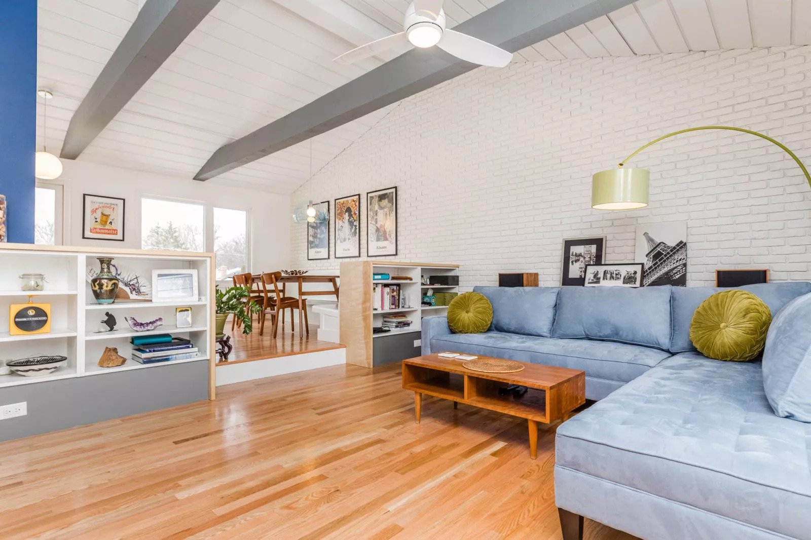 Mid-century modern living room remodel