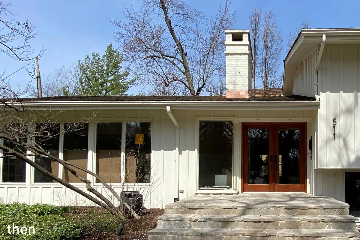 livco modern exterior before photo in hinsdale