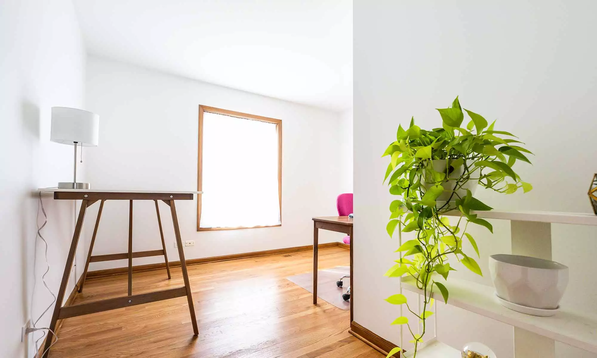 Scandinavian style home office remodel in wheaton, illinois