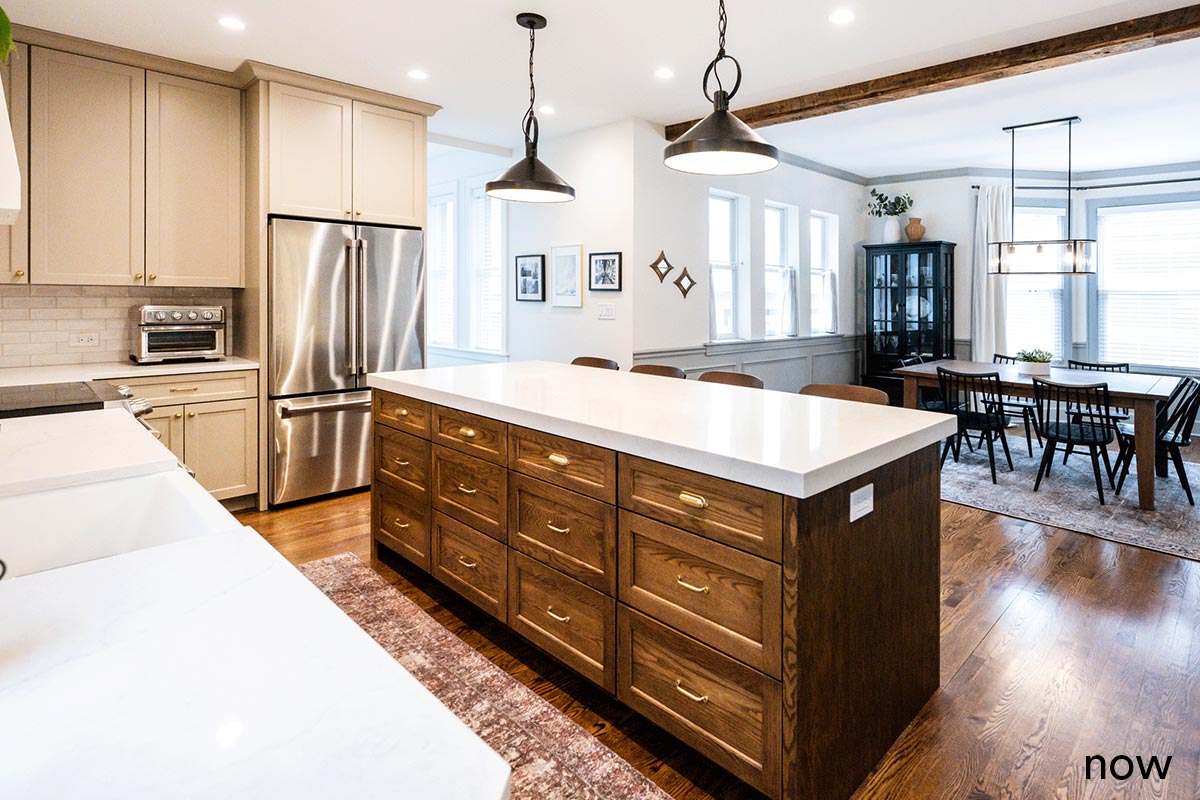 liv companies modern kitchen renovation in la grange park