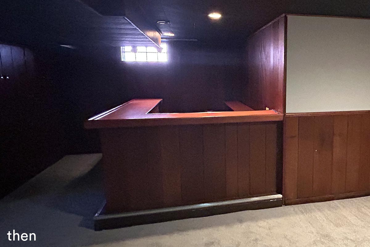 livco before basement remodel in riverside